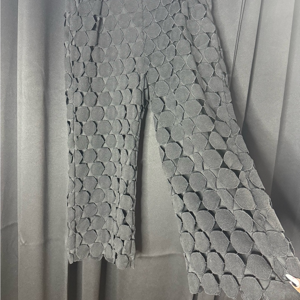 STYLEWE Black Textured Design Pants